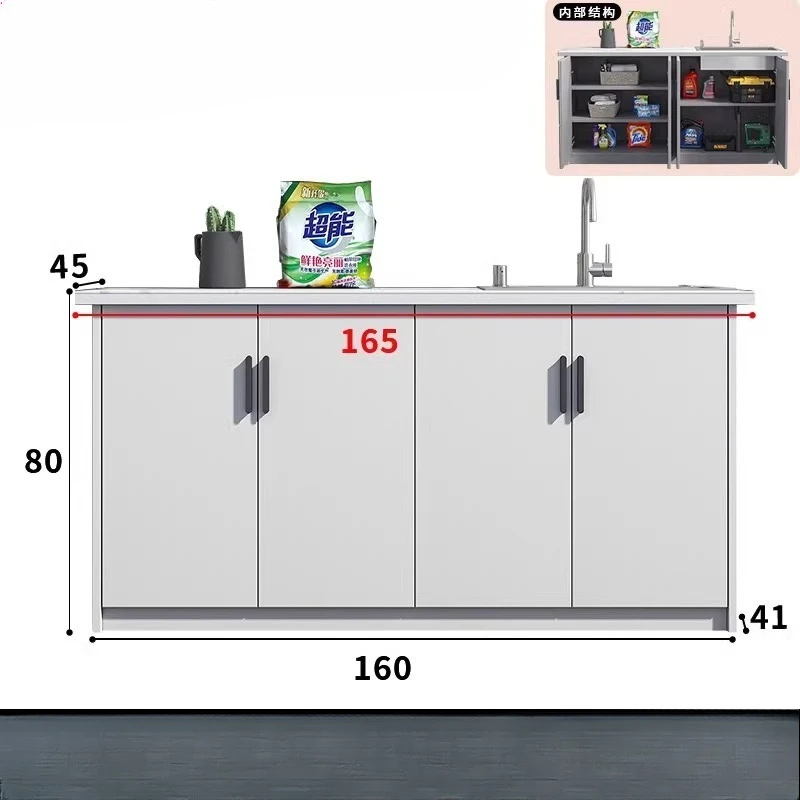 Outdoor aluminum alloy large-capacity waterproof and sunscreen wash basin integrated cabinet
Outdoor aluminum alloy large-capacity waterproof and sunscreen wash basin integrated cabinet