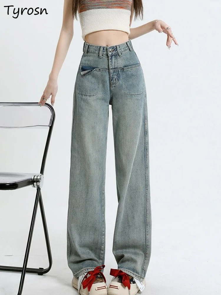 Jeans Women All-match Loose Design Comfortable Retro Pocket Leisure Simple Korean Style High Waist Fashion Autumn Student New
Jeans Women All-match Loose Design Comfortable Retro Pocket Leisure Simple Korean Style High Waist Fashion Autumn Student New