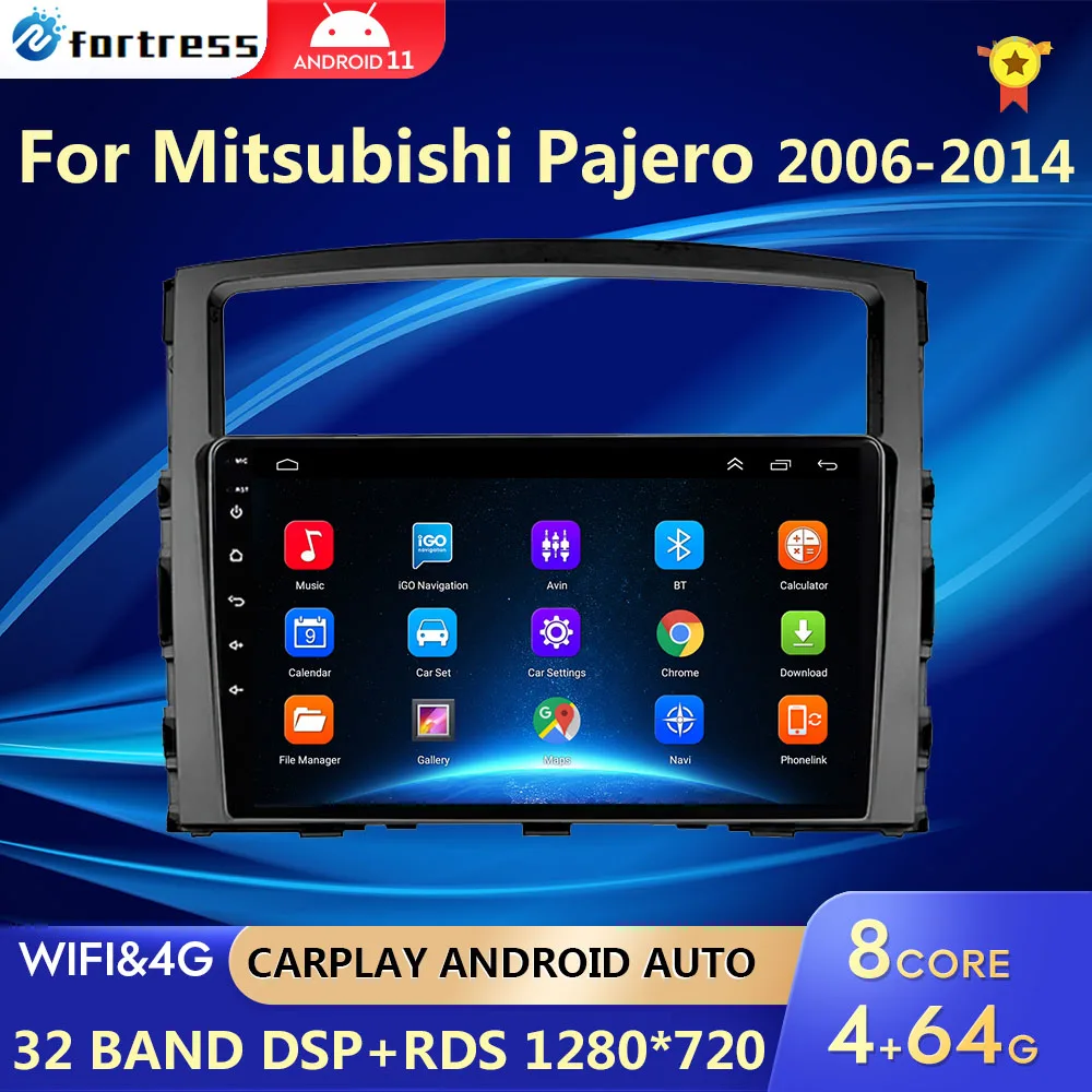 For Mitsubishi Pajero 4 V80 V90 2006 - 2014 Car Radio Multimedia Video Player Navigation GPS No 2din 2 din carplay Android auto
For Mitsubishi Pajero 4 V80 V90 2006 - 2014 Car Radio Multimedia Video Player Navigation GPS No 2din 2 din carplay Android auto