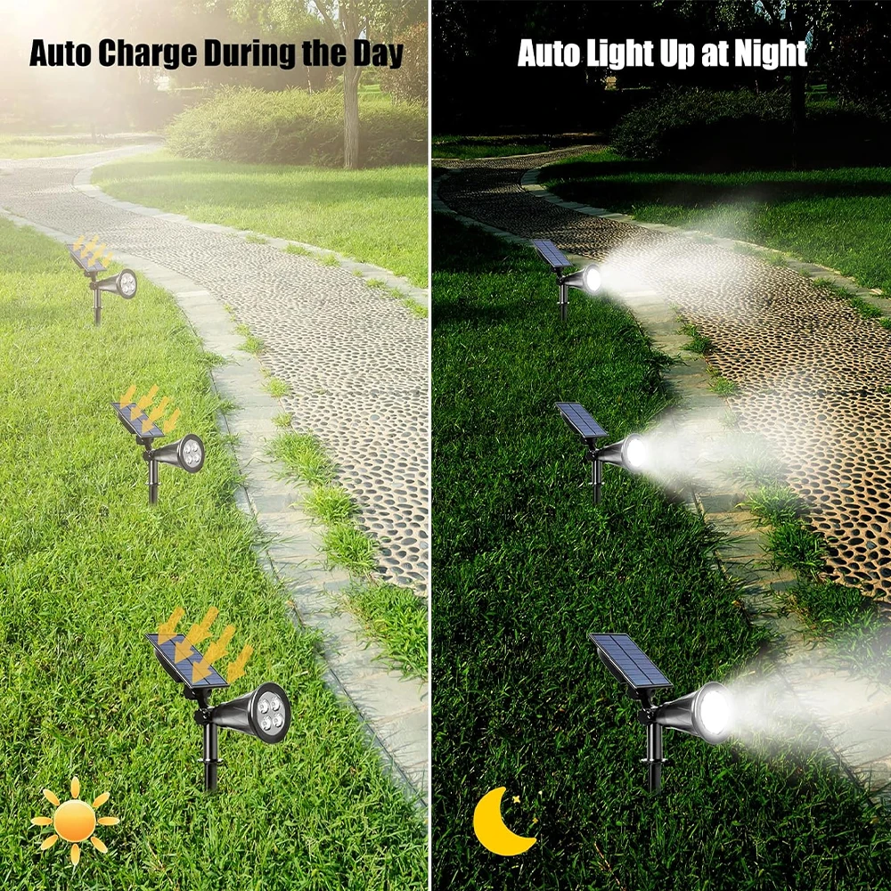 Solar LED Spotlight for Outdoor Garden Landscape Lighting Waterproof Solar Powered Spot Lights for Garden Lawn Yard Walkway
Solar LED Spotlight for Outdoor Garden Landscape Lighting Waterproof Solar Powered Spot Lights for Garden Lawn Yard Walkway