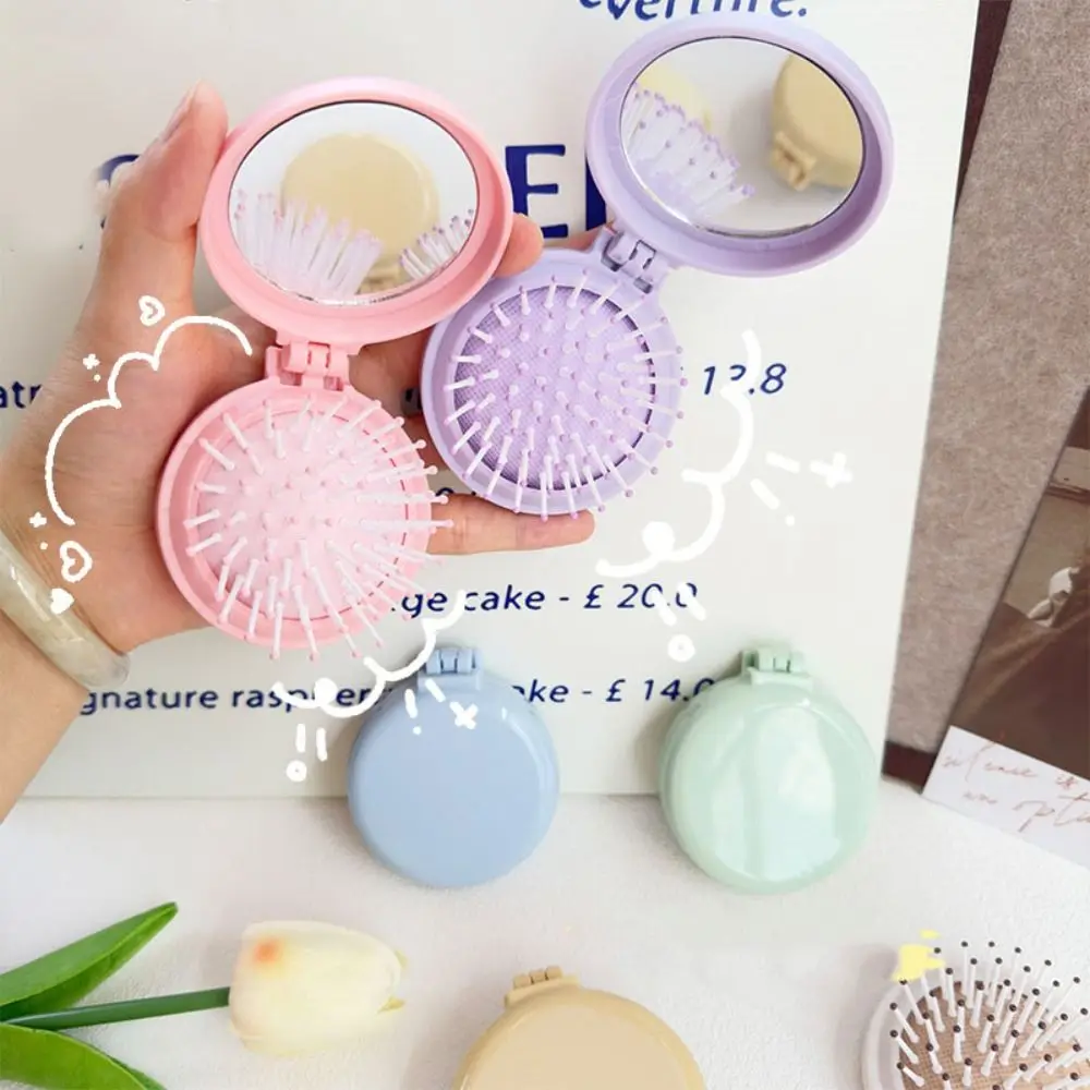 4Pcs Round Makeup Mirror with Comb Mini Dual Use Pocket Hair Brush Solid Color Scalp Massage Air Cushion Comb
4Pcs Round Makeup Mirror with Comb Mini Dual Use Pocket Hair Brush Solid Color Scalp Massage Air Cushion Comb