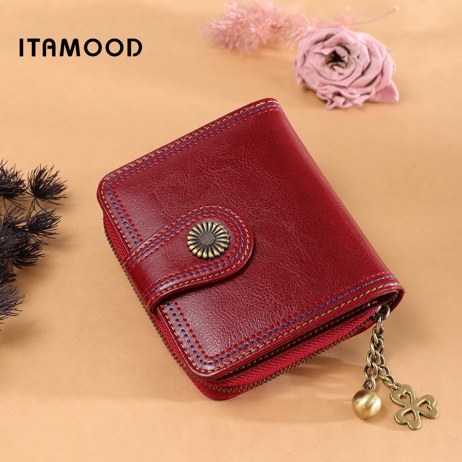 ITAMOOD красная визитница с металлической подвеской, кошелек для паспорта, короткий кошелек на молнии, кошелек-клатч, винтажный подарок на День святого Валентина
ITAMOOD красная визитница с металлической подвеской, кошелек для паспорта, короткий кошелек на молнии, кошелек-клатч, винтажный подарок на День святого Валентина