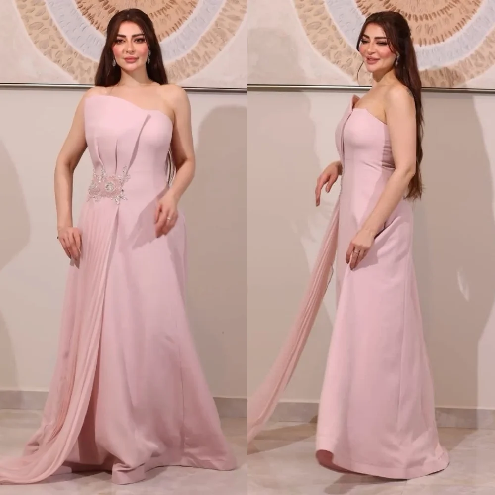 Customized Matching Jersey Pleat Sequined A-line Strapless Long Dresses Bespoke Occasion Prom High Quality
Customized Matching Jersey Pleat Sequined A-line Strapless Long Dresses Bespoke Occasion Prom High Quality
