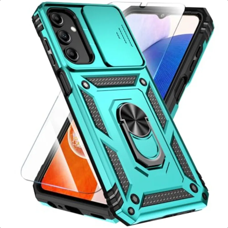 SunStory Phone Case for Samsung Galaxy A15 5G Case with HD Screen Protector Slide Camera Cover Rotated Ring Kickstand [Military
SunStory Phone Case for Samsung Galaxy A15 5G Case with HD Screen Protector Slide Camera Cover Rotated Ring Kickstand [Military