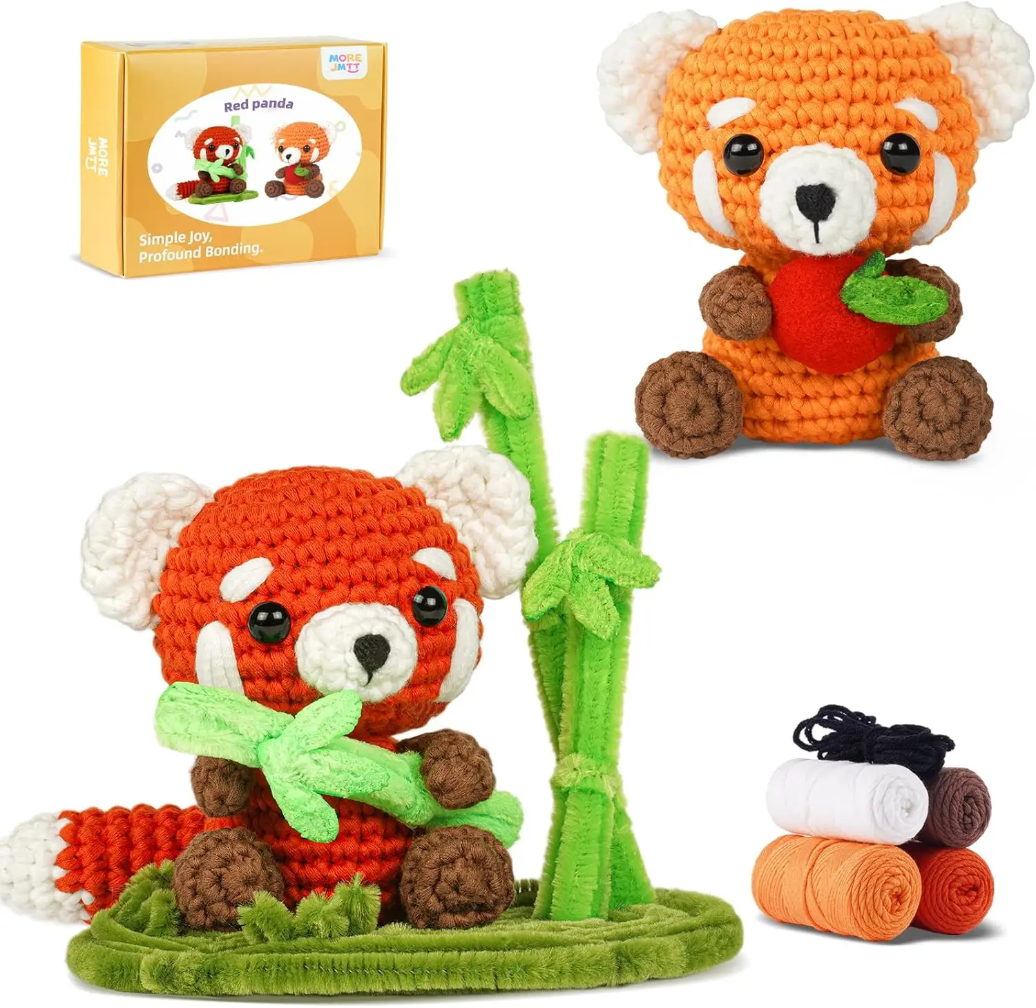 Beginner Crochet Kit with Video Tutorials, Complete Animal Craft Set for Adults and Starters (Panda)
Beginner Crochet Kit with Video Tutorials, Complete Animal Craft Set for Adults and Starters (Panda)