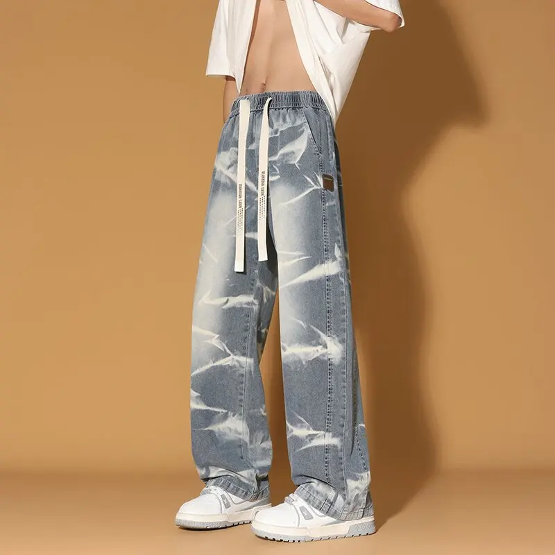 2025 Spring and Autumn New Fashion Printed Stretch Denim Pants Men's Casual Relaxed Sports Breathable High-Grade Plus-Size Pants
2025 Spring and Autumn New Fashion Printed Stretch Denim Pants Men's Casual Relaxed Sports Breathable High-Grade Plus-Size Pants