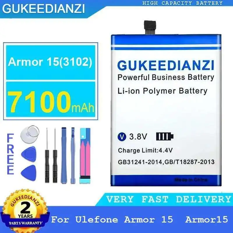 Аккумулятор мобильного телефона для Ulefone Armor 15 Armor 15 3102, 7100 мАч, высокая совместимость, долговечная работа
Аккумулятор мобильного телефона для Ulefone Armor 15 Armor 15 3102, 7100 мАч, высокая совместимость, долговечная работа