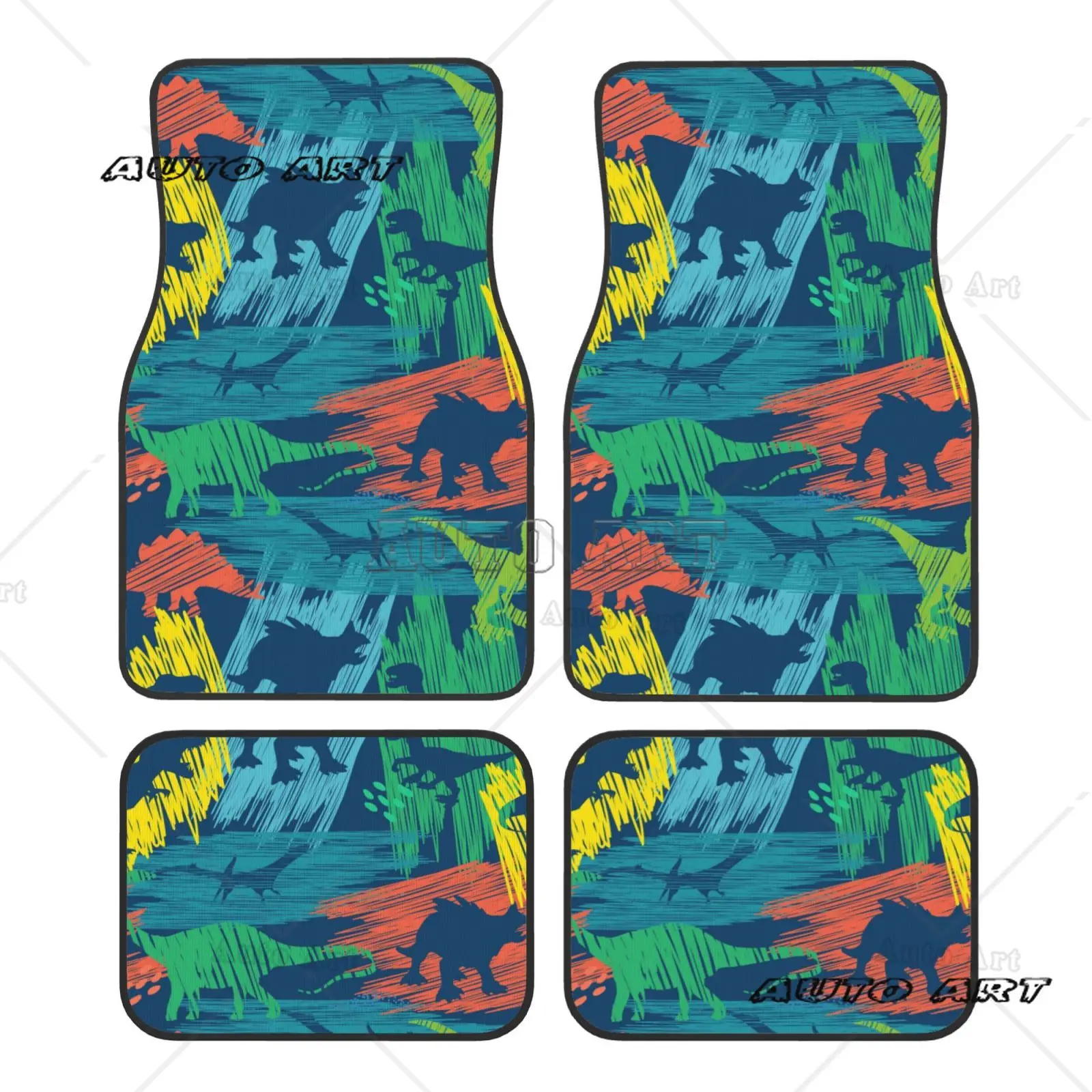 Набор автомобильных ковриков с принтом динозавра Юрского периода, набор из 4 шт. Универсальный аксессуар для интерьера для мужчин и женщин
Набор автомобильных ковриков с принтом динозавра Юрского периода, набор из 4 шт. Универсальный аксессуар для интерьера для мужчин и женщин