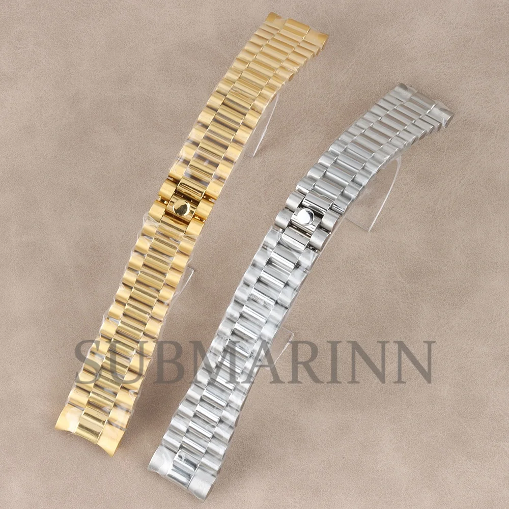 20MM Width 316L Solid Stainless Steel Strap Presidential Bracelet Folding Buckle Watchband Rose/Gold/Silver NH35 Watch Parts
20MM Width 316L Solid Stainless Steel Strap Presidential Bracelet Folding Buckle Watchband Rose/Gold/Silver NH35 Watch Parts