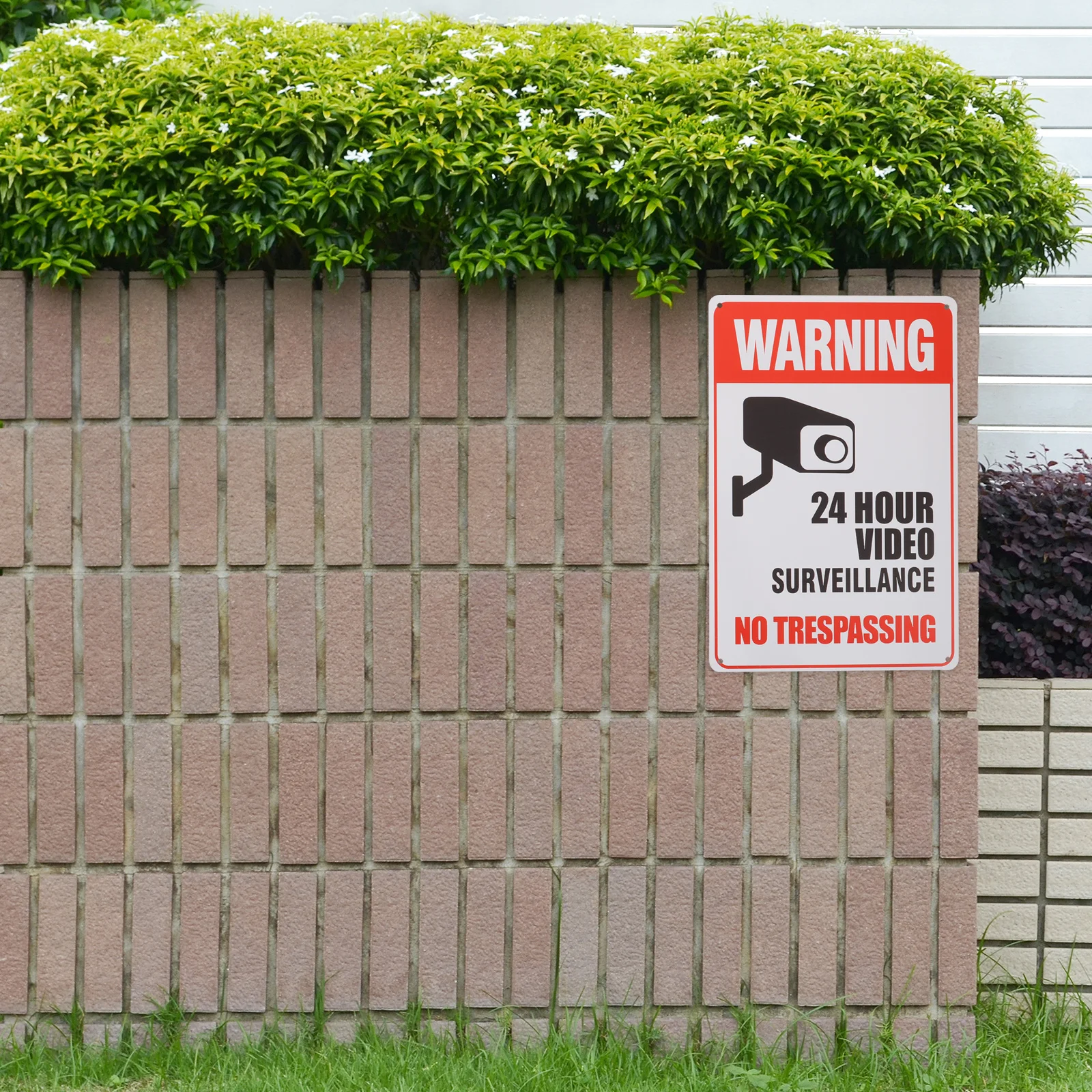 2 pcs No Trespassing Signs Metal Warning For Home Security Use Outdoor Safety Sign Driveway Hour Video Caution Sign
2 pcs No Trespassing Signs Metal Warning For Home Security Use Outdoor Safety Sign Driveway Hour Video Caution Sign