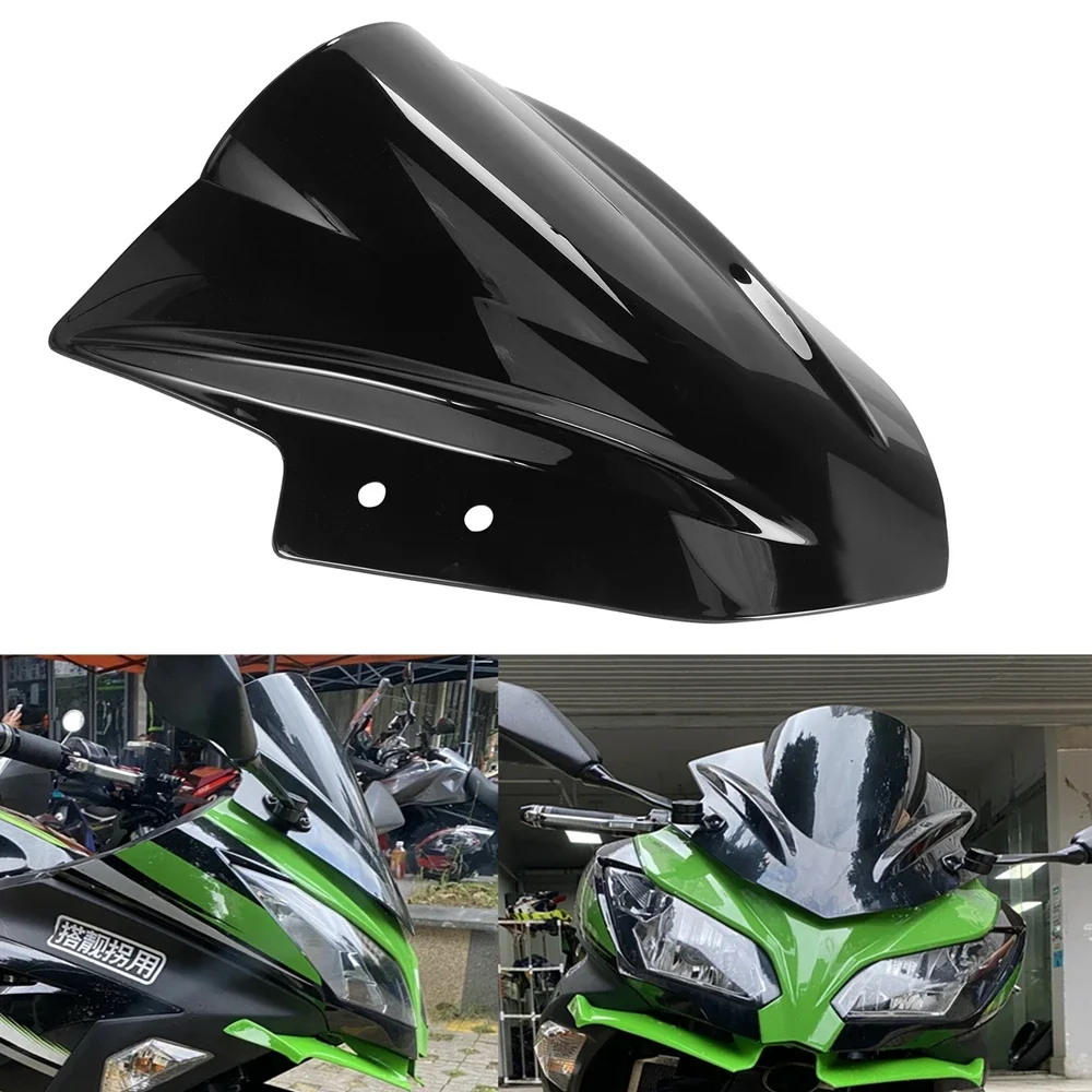 For KAWASAKI Ninja 250 300 2013-2017 Motorcycle Windshield Windscreen Wind Deflector Black/Transparent Motorbike Wind Screen
For KAWASAKI Ninja 250 300 2013-2017 Motorcycle Windshield Windscreen Wind Deflector Black/Transparent Motorbike Wind Screen