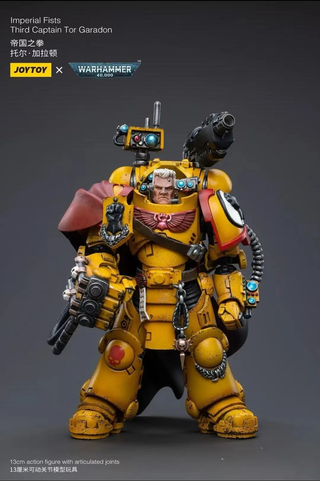 JOYTOY Dark Source Warhammer 40K Imperial Fist Thor Galaton Company 1/18 movable soldier hand-on model
JOYTOY Dark Source Warhammer 40K Imperial Fist Thor Galaton Company 1/18 movable soldier hand-on model