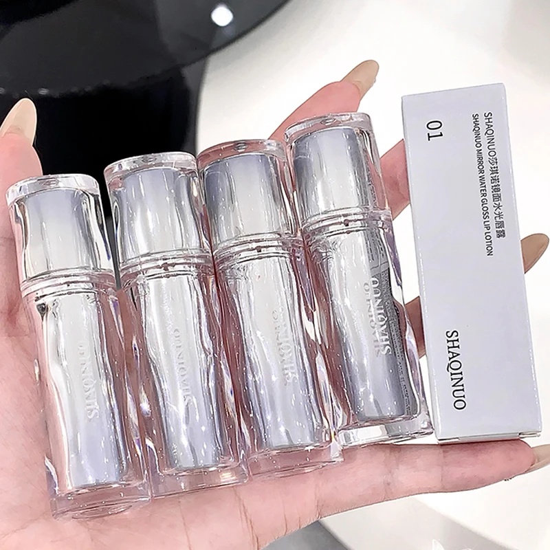 Mirror water gloss lip Dew low saturation glass lip toot lip glaze moisturizing moisturizing white mouth red
