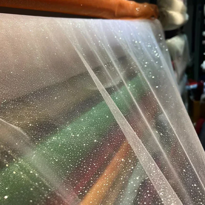 Сплошной цвет, мягкая сетка, распыление порошка, золотая повязка на голову для шитья, пышная юбка, вечернее платье, сделай сам, сетка для украшения сцены