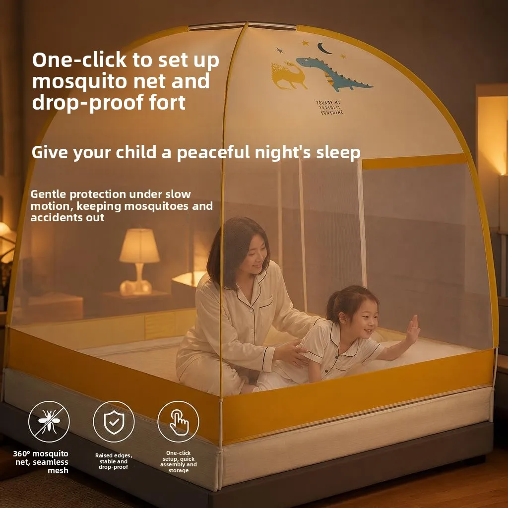 No-Install Mongolian Tent Mosquito Net Bedroom Bed Top Cover Child Dormitory Anti-Fall Foldable Mosquito Net Light Blocking Tent
No-Install Mongolian Tent Mosquito Net Bedroom Bed Top Cover Child Dormitory Anti-Fall Foldable Mosquito Net Light Blocking Tent