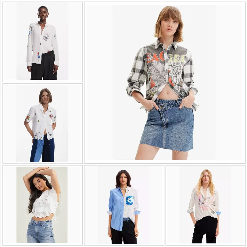 Foreign trade original order, Spanish new product, embroidered print, spring and summer cool casual women's shirt
Foreign trade original order, Spanish new product, embroidered print, spring and summer cool casual women's shirt