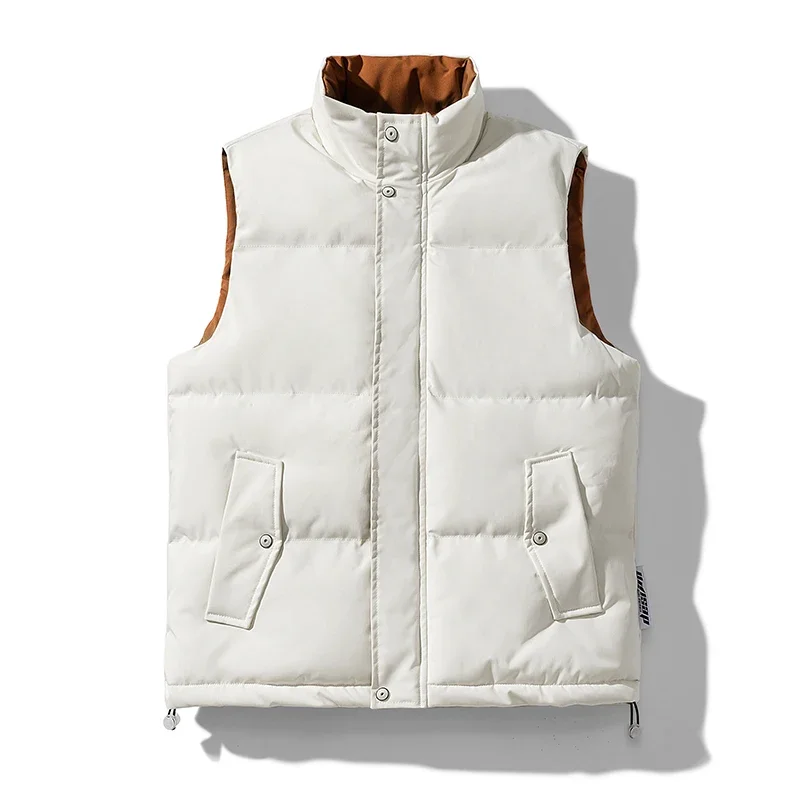 Winter Down Vest Jacket Men New Autumn Warm Stand Collar Sleeveless Jackets Male Pure Color Casual Waistcoat Senior Veste Coat
Winter Down Vest Jacket Men New Autumn Warm Stand Collar Sleeveless Jackets Male Pure Color Casual Waistcoat Senior Veste Coat