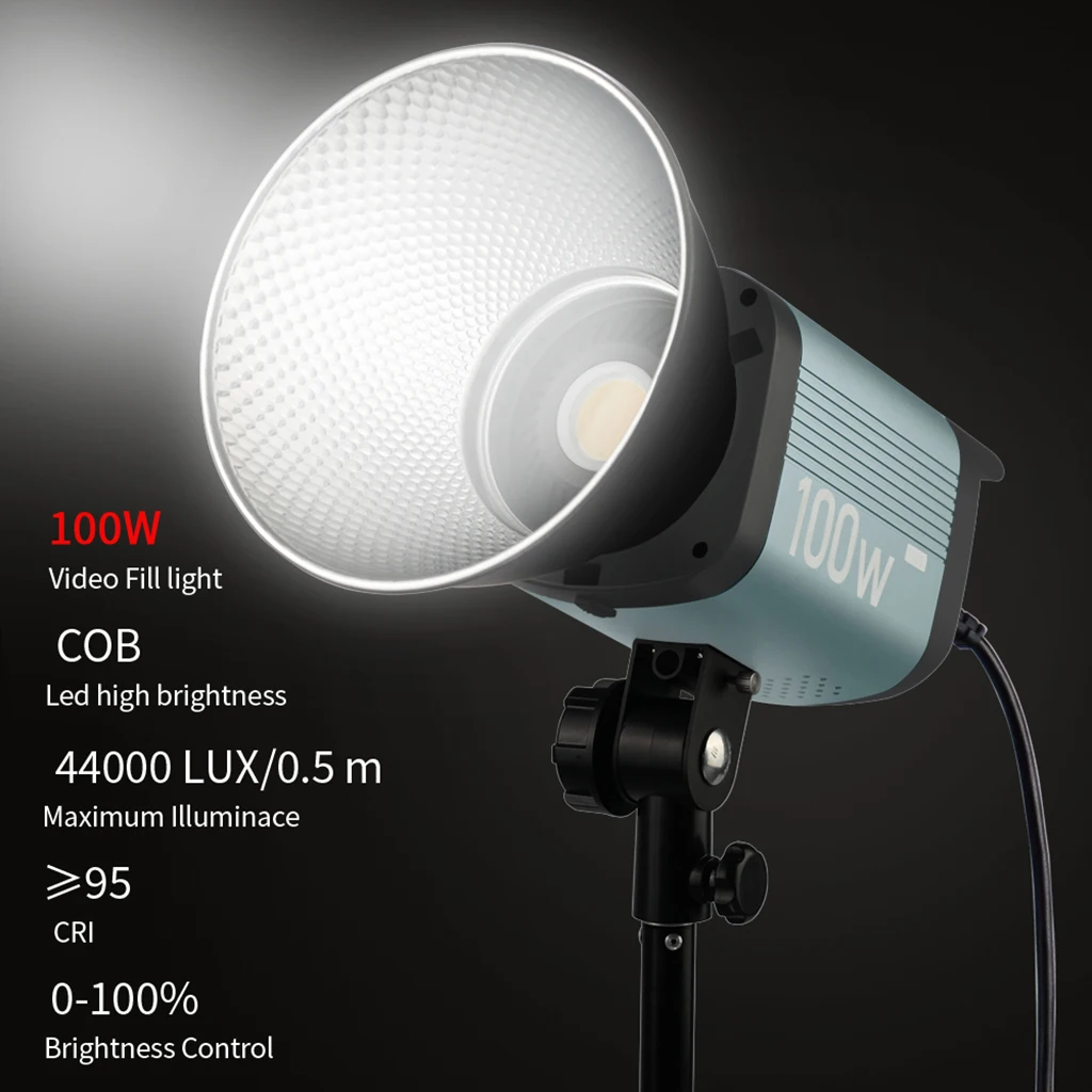P100 LED Video Light 100W Bowens Mount Led Light for Photography Video Recording Fill Light Outdoor Shooting Studio Light Lamp 
P100 LED Video Light 100W Bowens Mount Led Light for Photography Video Recording Fill Light Outdoor Shooting Studio Light Lamp