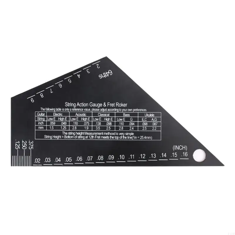 F1FD Guitar String Action Ruler Gauge Guitar Fret String Height Gauge Measuring Tool for Electric Bass Acoustic Guitar
F1FD Guitar String Action Ruler Gauge Guitar Fret String Height Gauge Measuring Tool for Electric Bass Acoustic Guitar