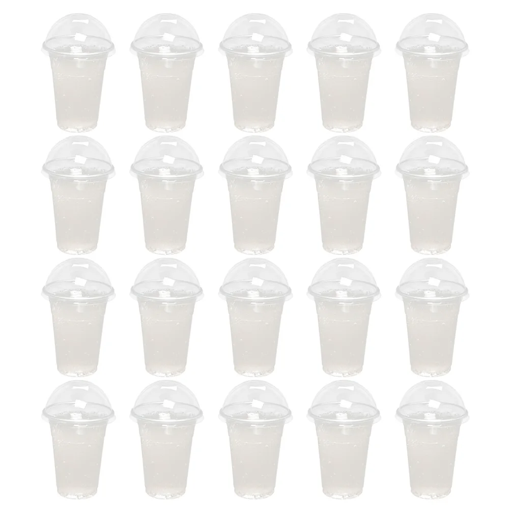20/30 Set of 500ml Disposable Clear Plastic Cups with a Hole Dome Lids for Lemonade, Cold Drink, Coffee, Milk, Juice with Covers
20/30 Set of 500ml Disposable Clear Plastic Cups with a Hole Dome Lids for Lemonade, Cold Drink, Coffee, Milk, Juice with Covers