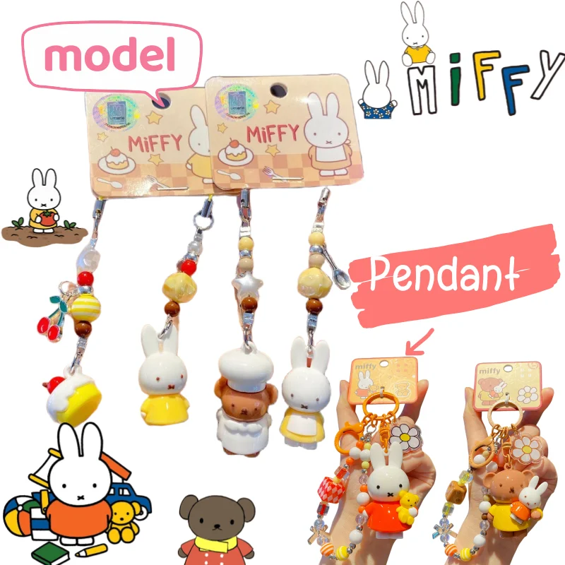 Miffy cartoon character cute model phone chain personalized kawaii girly heart keychain creative and exquisite pendant accessory
Miffy cartoon character cute model phone chain personalized kawaii girly heart keychain creative and exquisite pendant accessory