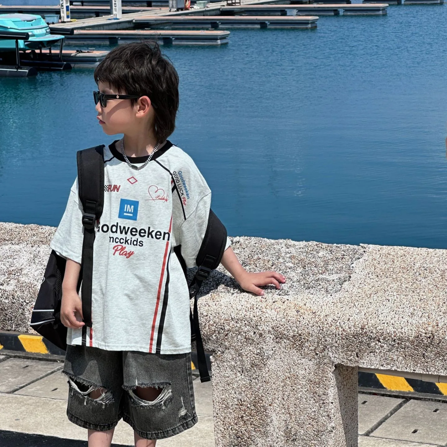 2024 Summer New Little Boy Tees Cotton American Style Short Sleeve Baby Boy Tops Letter Printed Cool Thin Children Boy T-shirts
2024 Summer New Little Boy Tees Cotton American Style Short Sleeve Baby Boy Tops Letter Printed Cool Thin Children Boy T-shirts
