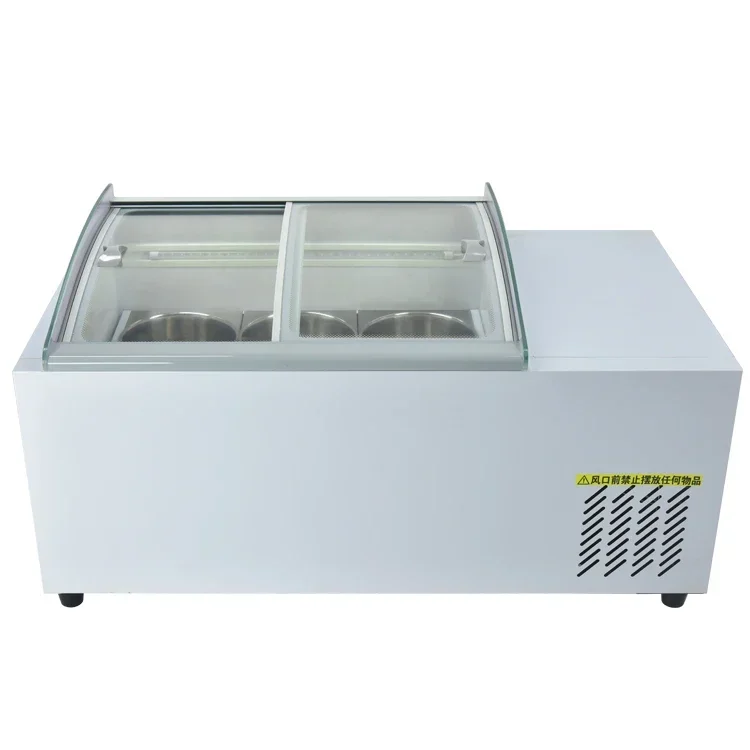 6-Pan Gelato Display Freezer, Ice Cream Showcase Chiller for Shops & Cafés, Refrigerated Ice Cream Display Cabinet
6-Pan Gelato Display Freezer, Ice Cream Showcase Chiller for Shops & Cafés, Refrigerated Ice Cream Display Cabinet