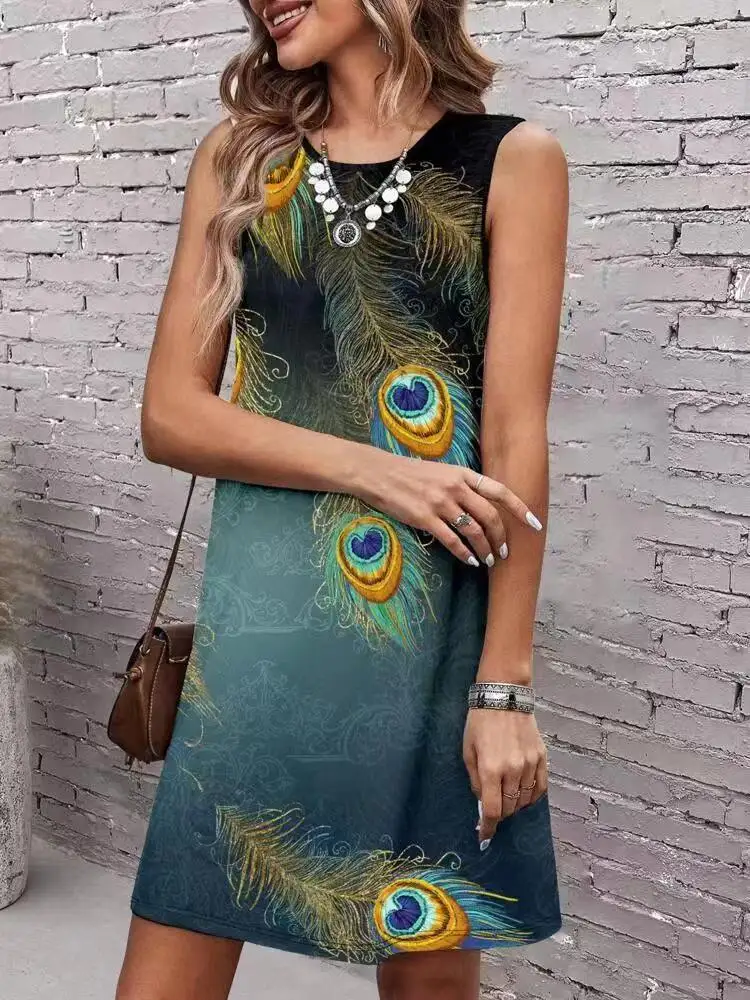 Summer Women's Dress Peacock Print Maxi Gown Ethnic Style Long Sleeve Casual Vintage A-Line Skirt Maxi Dress
Summer Women's Dress Peacock Print Maxi Gown Ethnic Style Long Sleeve Casual Vintage A-Line Skirt Maxi Dress