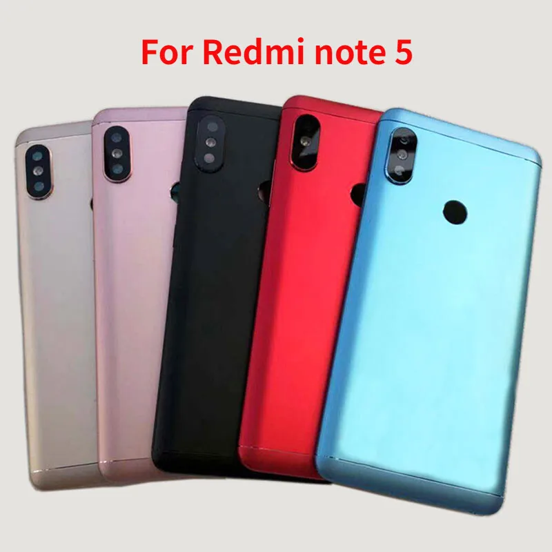 Задняя крышка батарейного отсека для Xiaomi Redmi note 5, задняя панель, корпус с боковыми кнопками, Замена объектива камеры
Задняя крышка батарейного отсека для Xiaomi Redmi note 5, задняя панель, корпус с боковыми кнопками, Замена объектива камеры