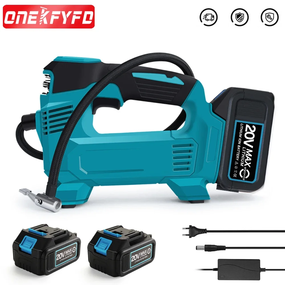 Portable Digital Car Air Compressor Pump Cordless Air Pump Electric Inflator with Indicator for 18v Makita Lithium Battery
Portable Digital Car Air Compressor Pump Cordless Air Pump Electric Inflator with Indicator for 18v Makita Lithium Battery