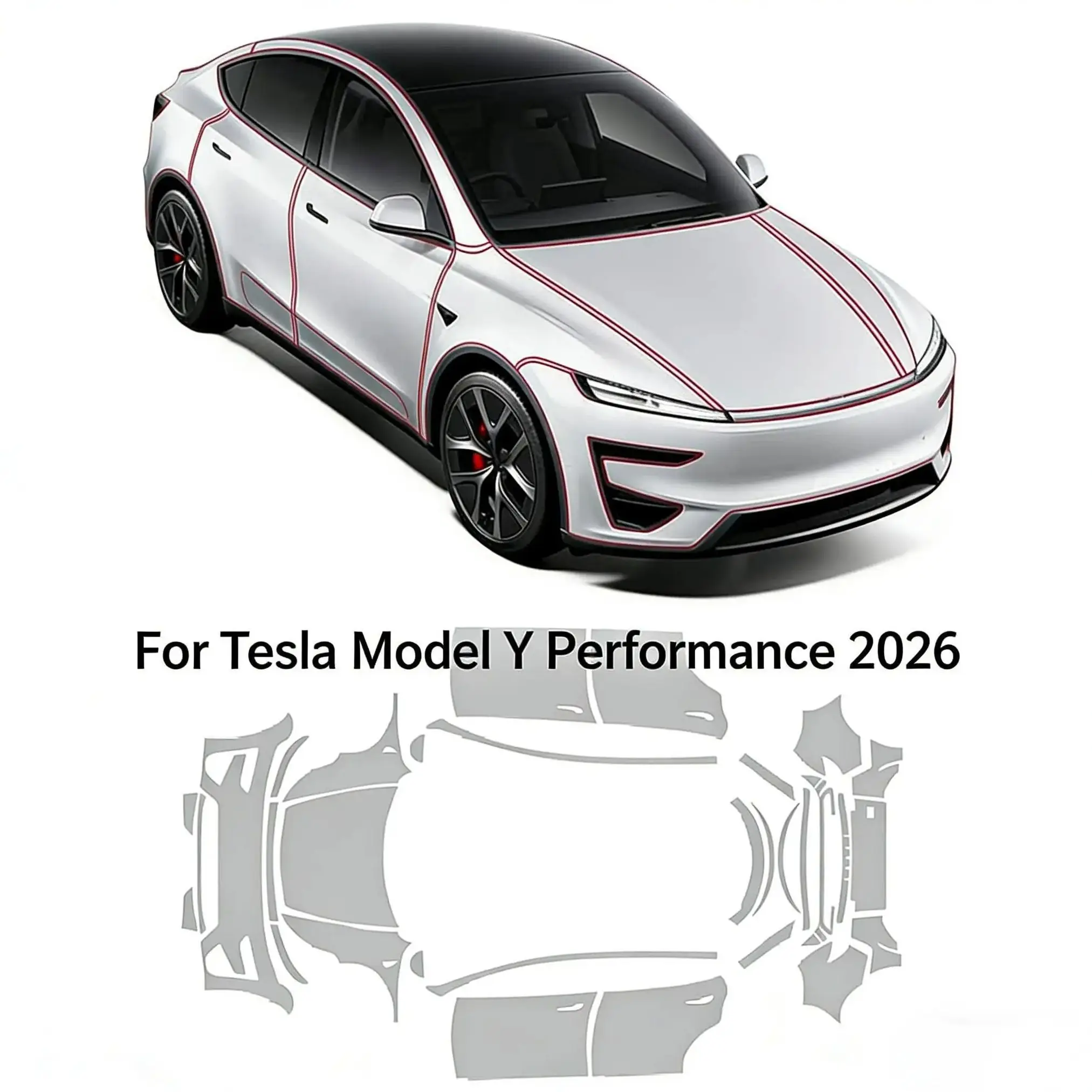 8.5Mil Pre-cut PPF For Tesla Model Y Performance 2026-UP TPU Clear Paint Protection Film Scratch-Resistant Exterior Accessories
8.5Mil Pre-cut PPF For Tesla Model Y Performance 2026-UP TPU Clear Paint Protection Film Scratch-Resistant Exterior Accessories