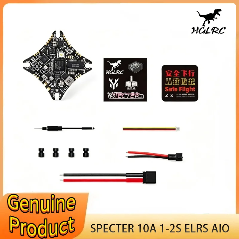 HGLRC SPECTER 10A AIO FC1-2S Built-in ELRS 2.4G Receiver 400mW Image Transmission Suitable for 65-85mm Whoop Toothpick
HGLRC SPECTER 10A AIO FC1-2S Built-in ELRS 2.4G Receiver 400mW Image Transmission Suitable for 65-85mm Whoop Toothpick