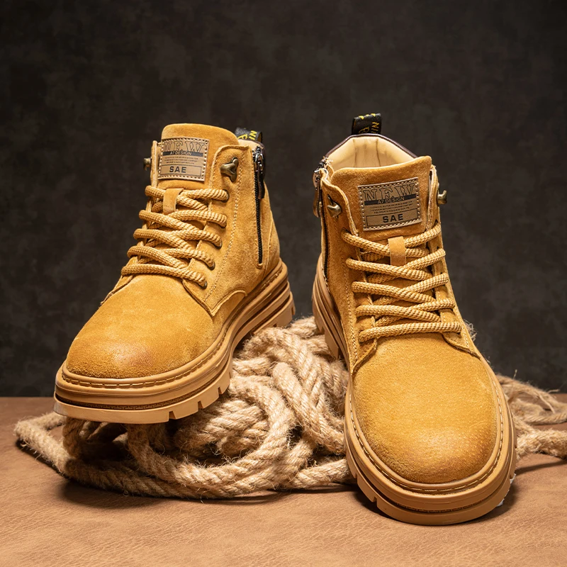 Men's Boots Spring Season American Retro Large Yellow Casual Anti-slip Wear-resistant Thick Bottom Heightening Work Boots
Men's Boots Spring Season American Retro Large Yellow Casual Anti-slip Wear-resistant Thick Bottom Heightening Work Boots