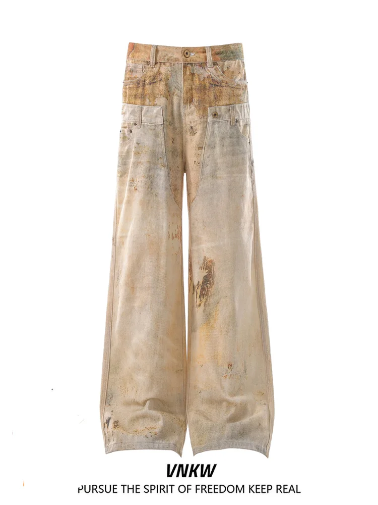 Ретро-брюки в американском стиле, складные, для мужчин и женщин, в уличном стиле, прямые, широкие, повседневные, из хлопка
Ретро-брюки в американском стиле, складные, для мужчин и женщин, в уличном стиле, прямые, широкие, повседневные, из хлопка