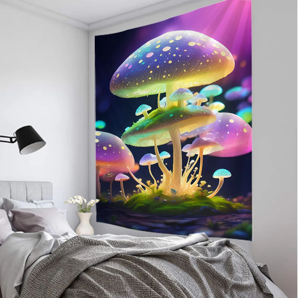 Wonderland Mushroom Flower Tapestry Galaxy Waterfall Dreamy Plant Mural Painting Bedroom Living Room Dormitory Decoration
Wonderland Mushroom Flower Tapestry Galaxy Waterfall Dreamy Plant Mural Painting Bedroom Living Room Dormitory Decoration