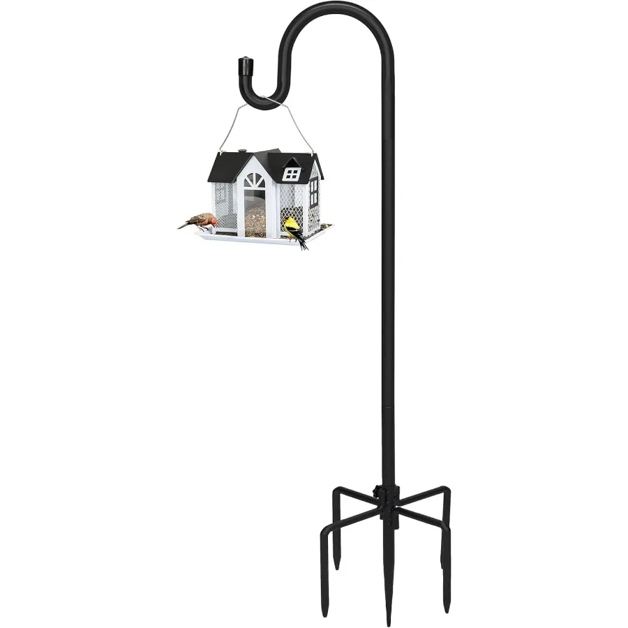 Adjustable Shepherd Hooks for Outdoor 76 INCH Heavy Duty Bird Feeder Pole with 5 Prong Base Hummingbird Feeder Stand Garden Pla
Adjustable Shepherd Hooks for Outdoor 76 INCH Heavy Duty Bird Feeder Pole with 5 Prong Base Hummingbird Feeder Stand Garden Pla