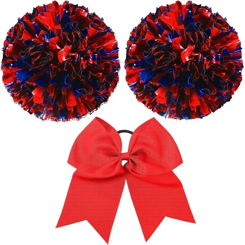 Cheerleading Pom Poms& Hair Bow Set-3 Pcs Metallic Cheer Supplies for Cheerleaders & Dance Teams- Sparkly Bows for Sports Spirit
Cheerleading Pom Poms& Hair Bow Set-3 Pcs Metallic Cheer Supplies for Cheerleaders & Dance Teams- Sparkly Bows for Sports Spirit