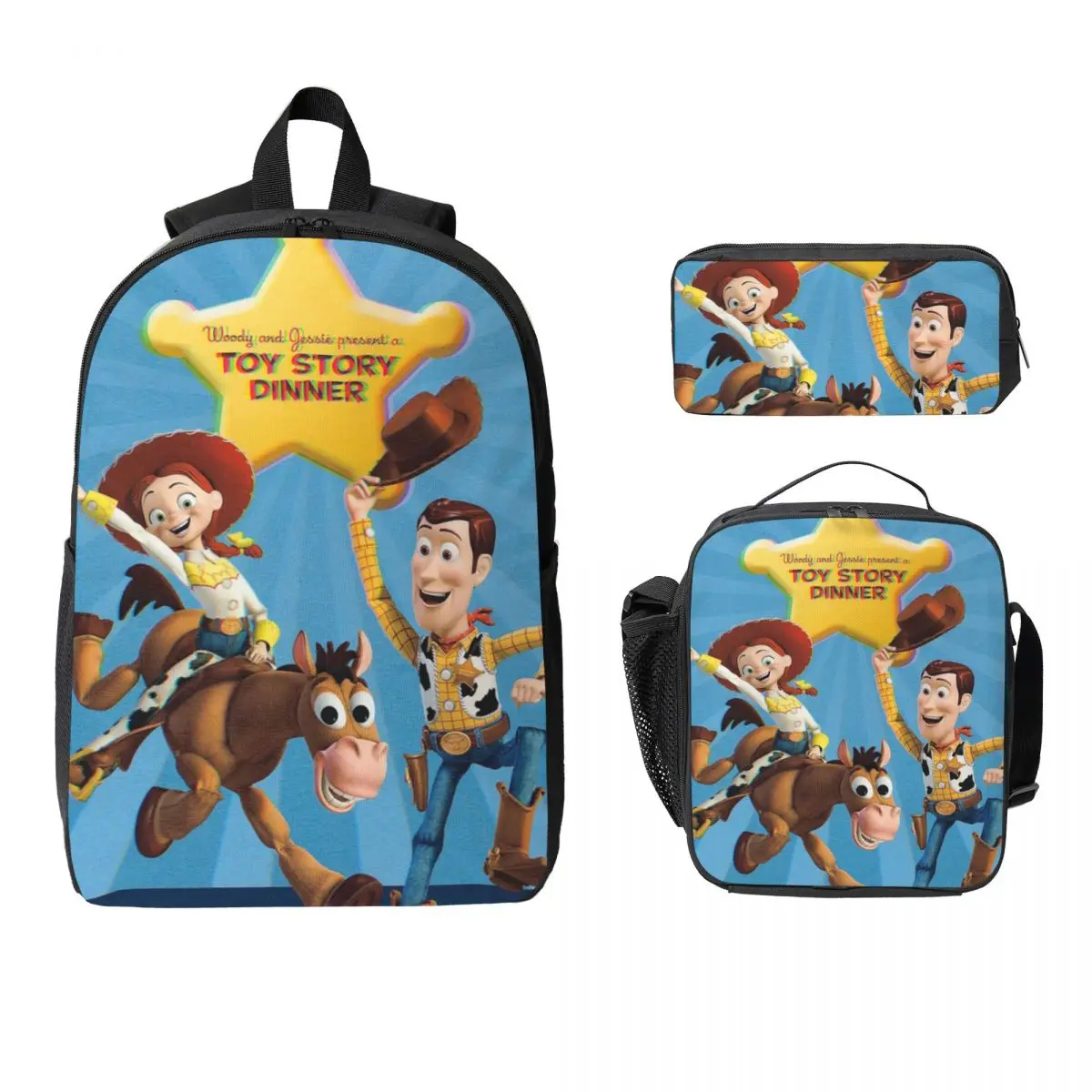 Toy Story Backpack Student Boys Girls BookBag School Bag Laptop Shoulder Bags 3ps Insulated Lunch Bag Pencil Case
Toy Story Backpack Student Boys Girls BookBag School Bag Laptop Shoulder Bags 3ps Insulated Lunch Bag Pencil Case