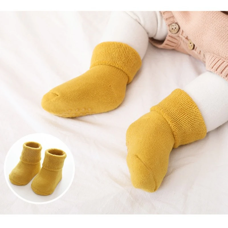 Newborn Terry Anti Slip Dispensing Solid Floor Slipper Winter Warm Thick Baby Girls Boys Socks for Infant Clothes Accessories
Newborn Terry Anti Slip Dispensing Solid Floor Slipper Winter Warm Thick Baby Girls Boys Socks for Infant Clothes Accessories