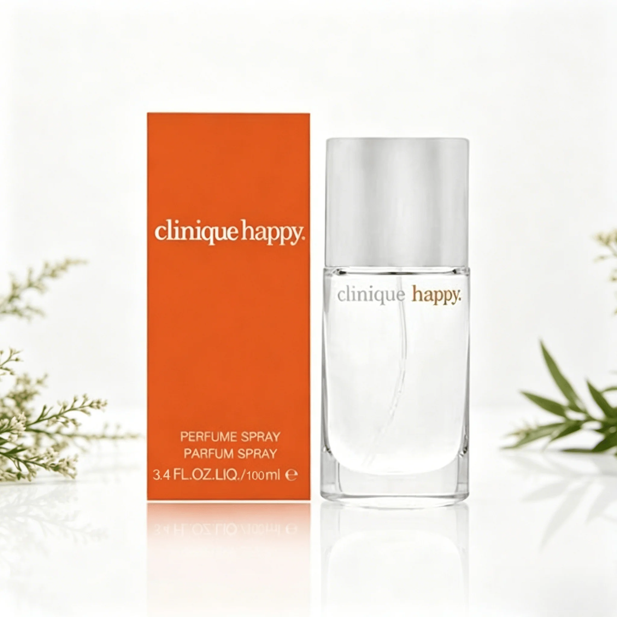 Clinique Happy Perfume Spray 100ML With Original Orange Gift Box Long Lasting Bright Fresh Citrus Floral Fruity Fragrance Women Perfume Clear Square Glass Silver Cap Bottle Cheerful Daily Scent Holiday Dating Gift for Ladies
Clinique Happy Perfume Spray 100ML With Original Orange Gift Box Long Lasting Bright Fresh Citrus Floral Fruity Fragrance Women Perfume Clear Square Glass Silver Cap Bottle Cheerful Daily Scent Holiday Dating Gift for Ladies