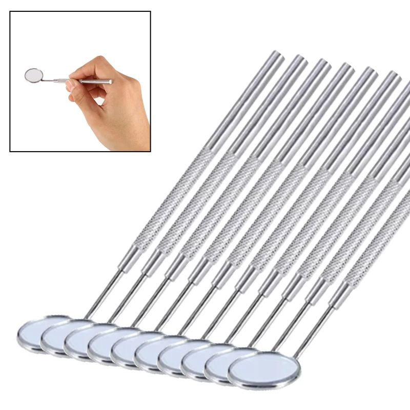 Dental Mirror Mouth Mirror with Handle Stainless Steel Dentist Tool for Orthodontics Teeth Whitening & Oral Hygiene Inspection
Dental Mirror Mouth Mirror with Handle Stainless Steel Dentist Tool for Orthodontics Teeth Whitening & Oral Hygiene Inspection