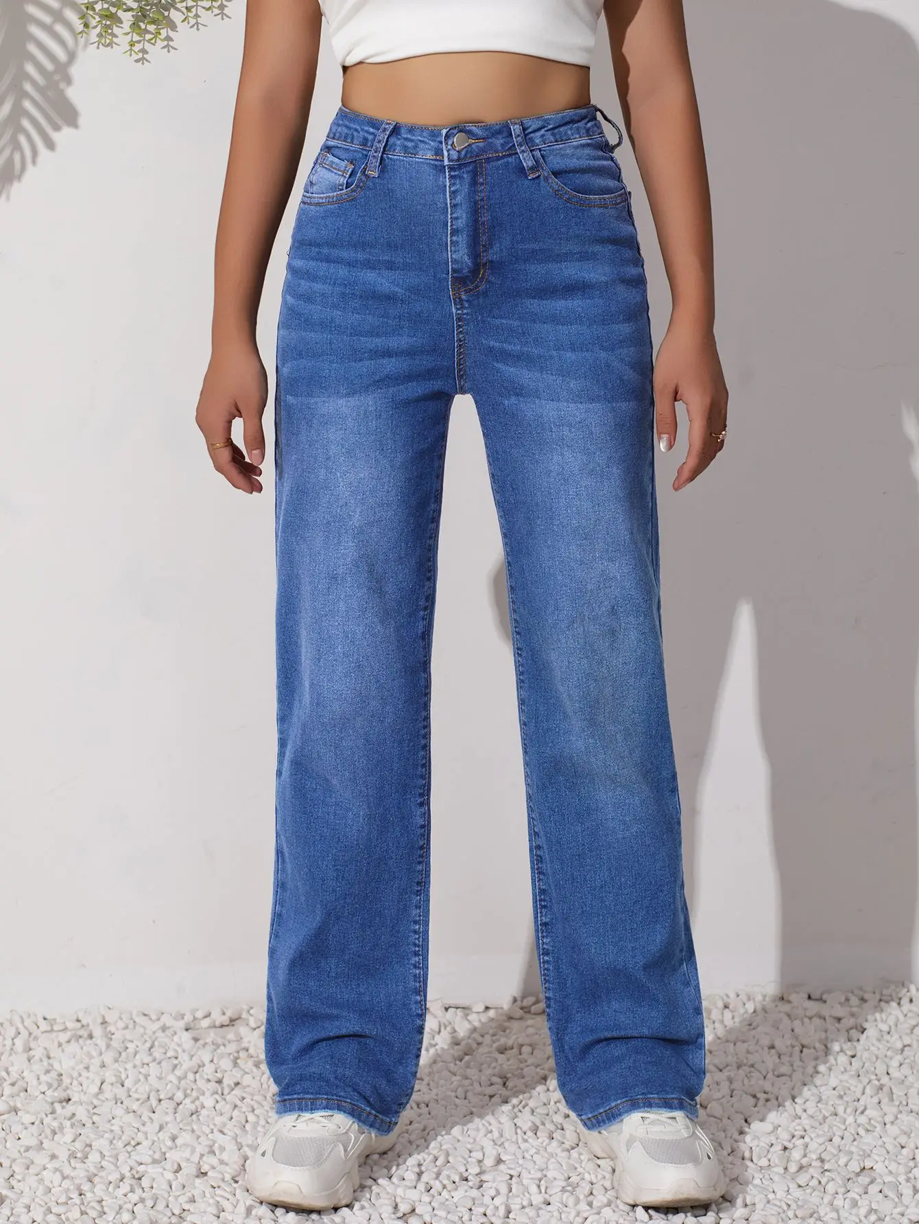 2025 Spring and Autumn New Women's Jeans Simple Elastic Fashion Pocket Design Slim fit Bell bottom Pants Blue Pants
2025 Spring and Autumn New Women's Jeans Simple Elastic Fashion Pocket Design Slim fit Bell bottom Pants Blue Pants