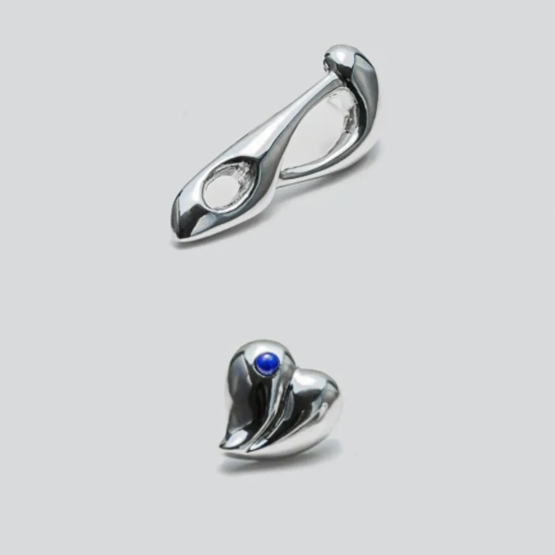 Fashion Europe Heart Asymmetric S925 Silver Needle Earrings Women Luxury Jewelry Trendy
Fashion Europe Heart Asymmetric S925 Silver Needle Earrings Women Luxury Jewelry Trendy