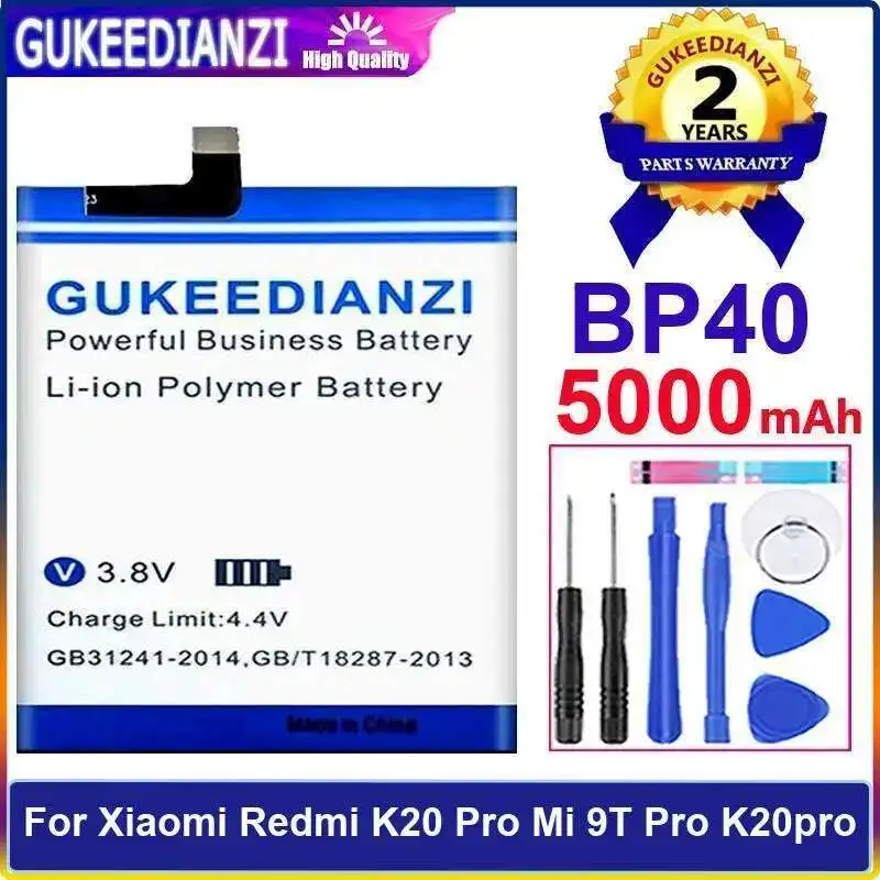 5000Mah Mobile Phone Battery For Xiaomi Redmi K20 Pro MI 9T K20pro BP40 Long-Lasting Performance Safe
5000Mah Mobile Phone Battery For Xiaomi Redmi K20 Pro MI 9T K20pro BP40 Long-Lasting Performance Safe