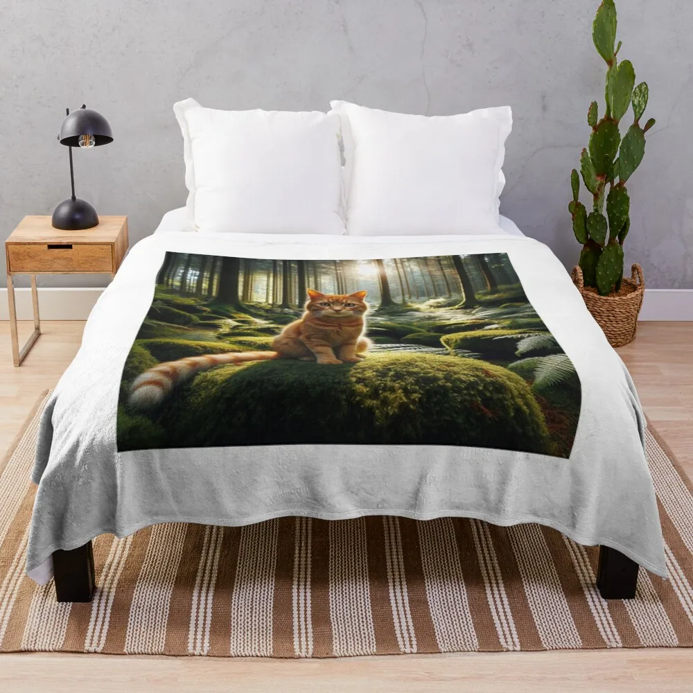 Cat on a rock in the forest Throw Blanket manga Bed covers Furrys Soft Plush Plaid Blankets
Cat on a rock in the forest Throw Blanket manga Bed covers Furrys Soft Plush Plaid Blankets
