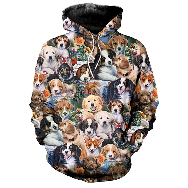 Cute Dogs Pattern Hoodies Spring Autumn Fashion Long Sleeve Funny 3D Animals Printed Pullovers Casual Mens Kids Loose Hoodie
Cute Dogs Pattern Hoodies Spring Autumn Fashion Long Sleeve Funny 3D Animals Printed Pullovers Casual Mens Kids Loose Hoodie