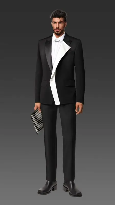 Black White Men Suits Set 2 Pcs Blazer+Cotton Pants Trousers Wedding Tuxedo Formal Office Business Jacket Prom Coat
Black White Men Suits Set 2 Pcs Blazer+Cotton Pants Trousers Wedding Tuxedo Formal Office Business Jacket Prom Coat