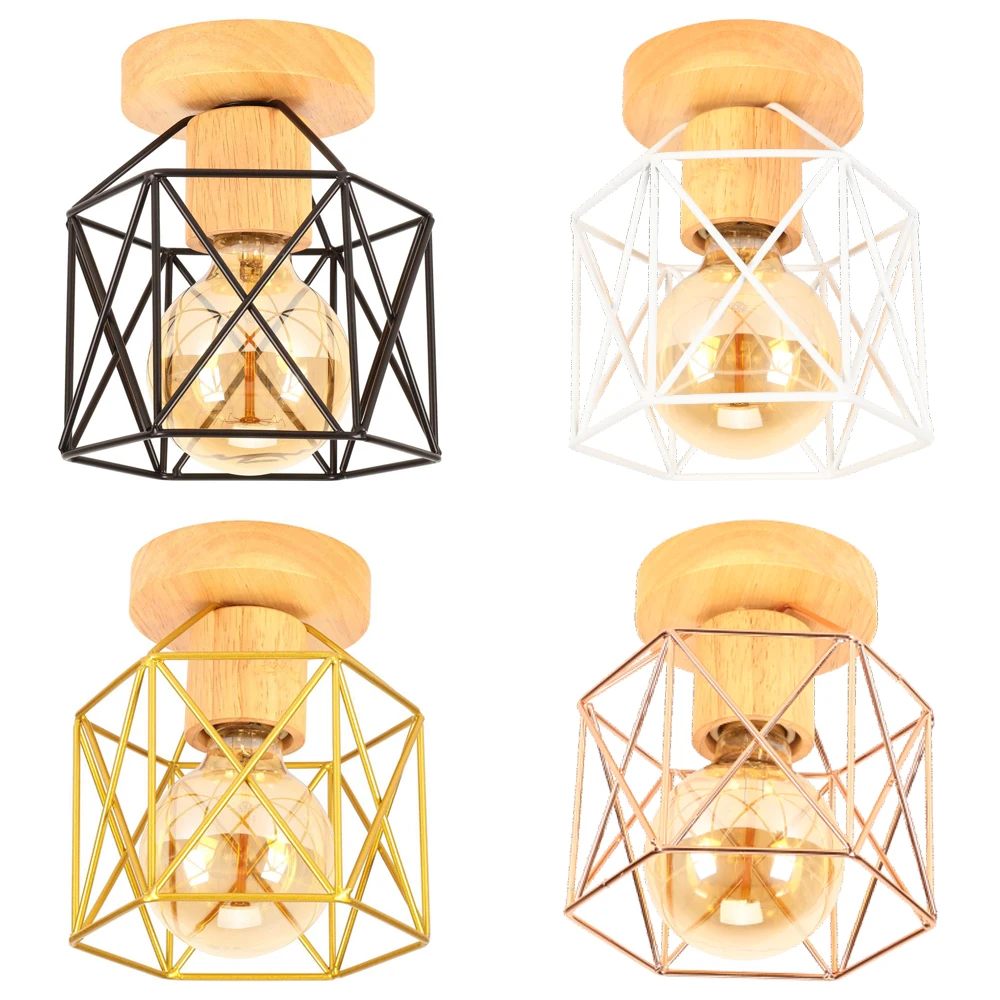 Wood Ceiling Light Vintage Retro Wire Cage Ceiling Lamp Shade for Home Indoor Lighting Restaurant Bedroom Living Room Home Decor
Wood Ceiling Light Vintage Retro Wire Cage Ceiling Lamp Shade for Home Indoor Lighting Restaurant Bedroom Living Room Home Decor