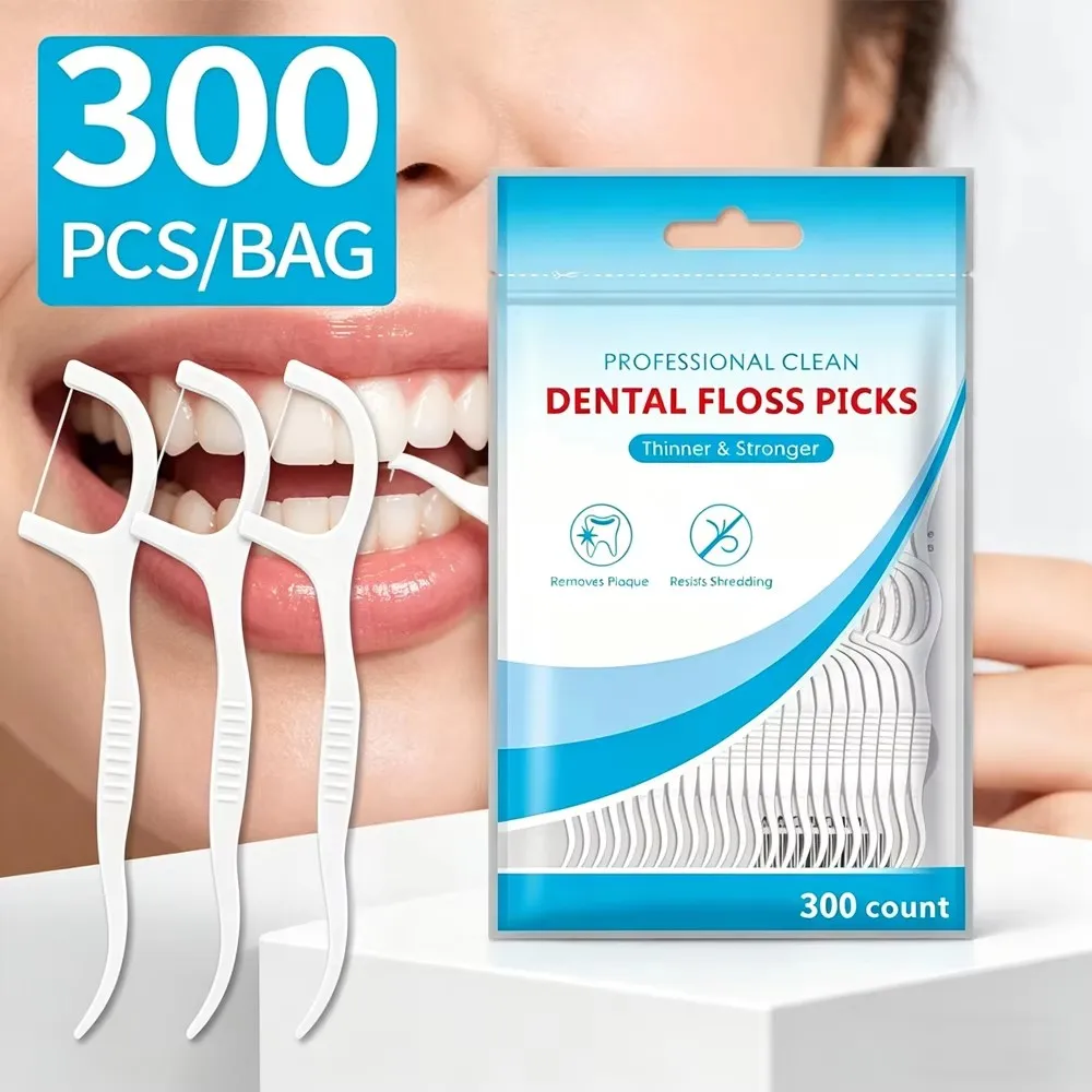 150/300/600pcs Dental Floss and Plastic Toothpicks for One-time Cleaning of Dental Gaps-Oral Care
150/300/600pcs Dental Floss and Plastic Toothpicks for One-time Cleaning of Dental Gaps-Oral Care