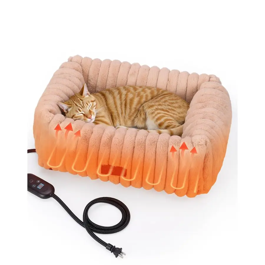 Cat Bed Indoor, Pet Bed with 6 Temperature amp 5 Timer Settings, Fluffy Cat Couch with Removable MachineWashable Cover for Dogs
Cat Bed Indoor, Pet Bed with 6 Temperature amp 5 Timer Settings, Fluffy Cat Couch with Removable MachineWashable Cover for Dogs
